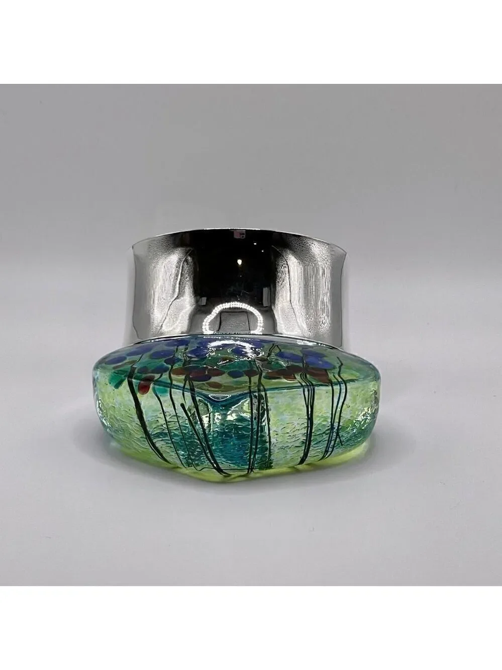 Sterling Silver 925 Wide Cuff Bracelet #1165